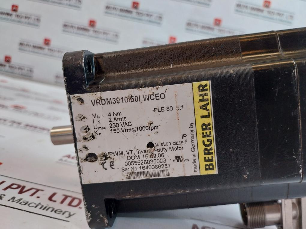 Berger Lahr Vrdm3910/50lwceo Inverter-duty Motor 230 Vac