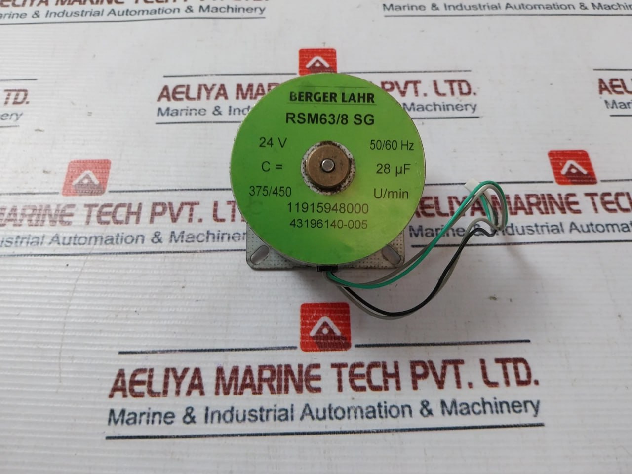 Berger Lahr Rsm63/8 Sg Synchronous Motor 24V 50/60 Hz 11915948000