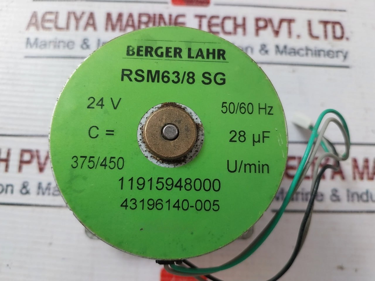 Berger Lahr Rsm63/8 Sg Synchronous Motor 24V 50/60 Hz 11915948000