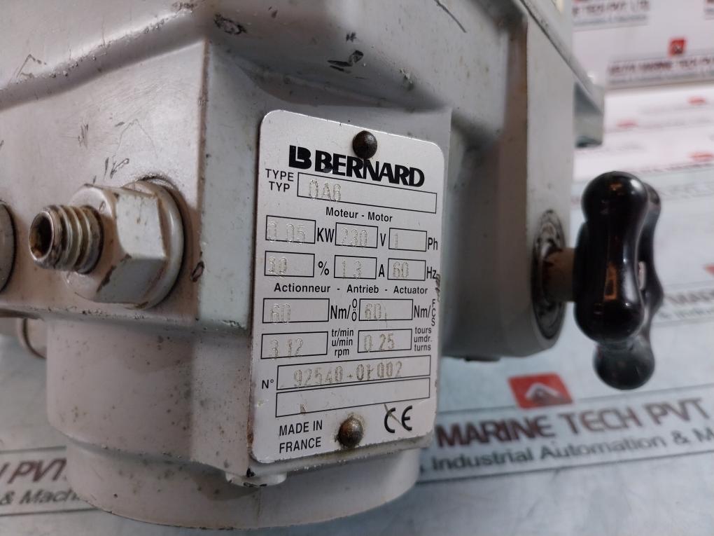 Bernard 0A6 Motor Completer For Actuator 6Mkg/F-6Mkg/0 0A6/Oa6