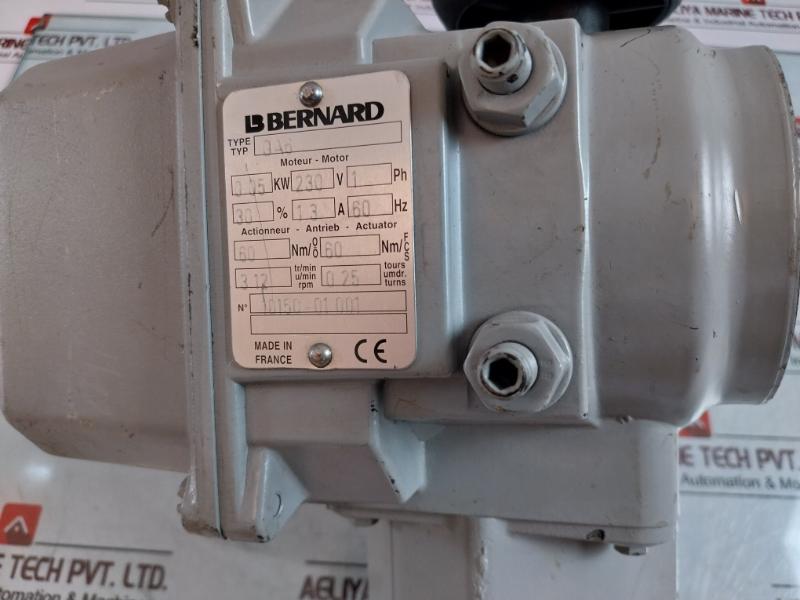 Bernard 0a6 Butterfly Valve Motor Actuator 230v 0.05kw 60 Hz