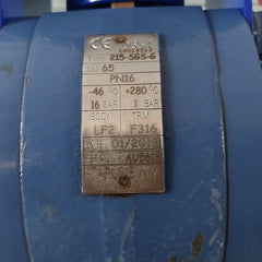 Bernard Controls 0a8 Pneumatic Actuator &amp; Starline 215-sgs-g Ball Valve Assembly