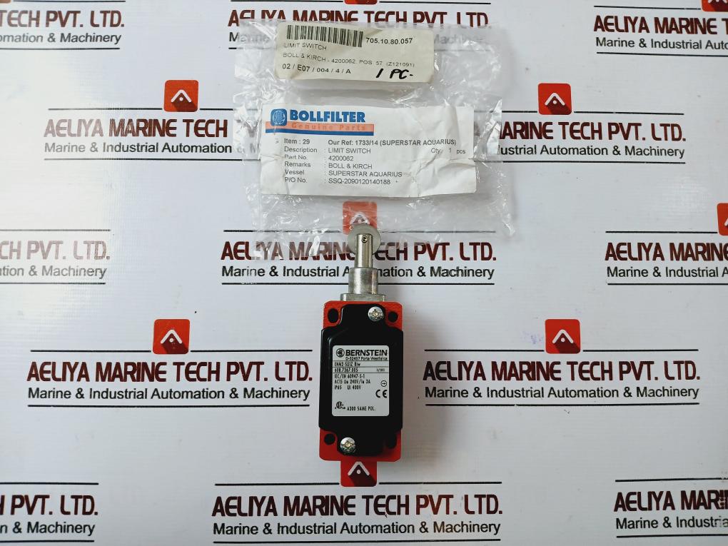 Bernstein Enm2-su1z Riw Limit Switch Ac15 240v 3a 4200062