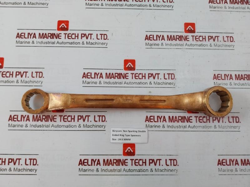 Berycon Non Sparking Double Ended Ring Type Spanners 24 X 30Mm