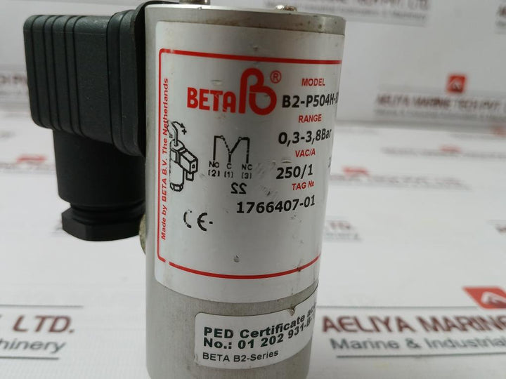 Beta B2-p504H-bxb-p2-bg-x1 Pressure Switch 200/600 Bar Vac/A 250/1