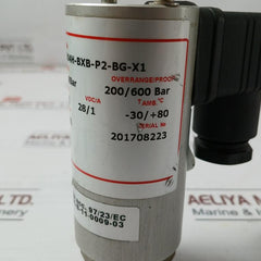 Beta B2-p504H-bxb-p2-bg-x1 Pressure Switch 200/600 Bar Vac/A 250/1