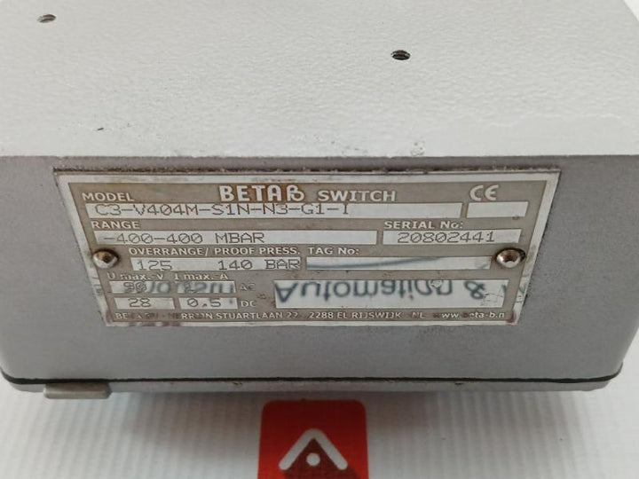 Beta Temperature Pressure Switch 125 140 Bar C3-v404M-s1N-n3-g1-i
