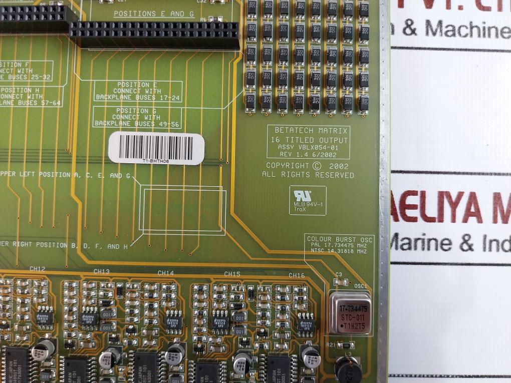 Betatech Vblx054-01 16 Titled Video Output Circuit Module Vblx005-01 Vblox-055