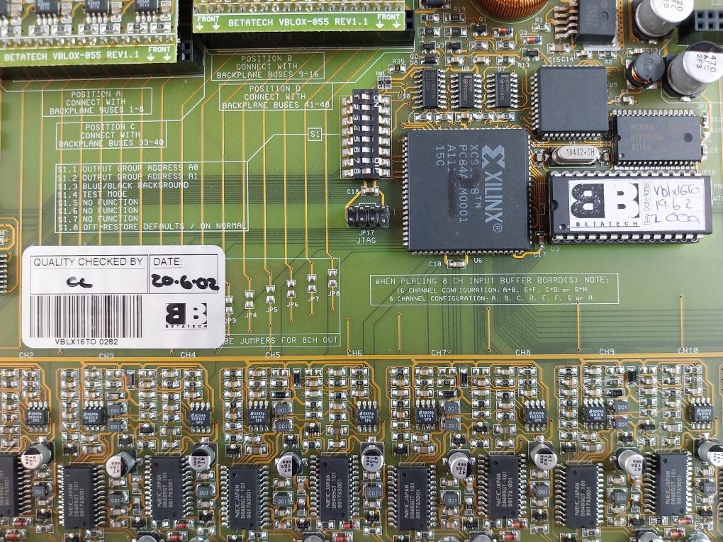 Betatech Vblx054-01 16 Titled Video Output Circuit Module Vblx005-01 Vblox-055