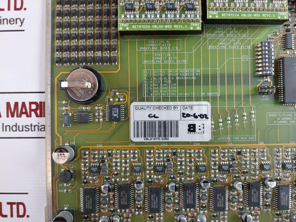 Betatech Vblx054-01 16 Titled Video Output Circuit Module Vblx005-01 Vblox-055