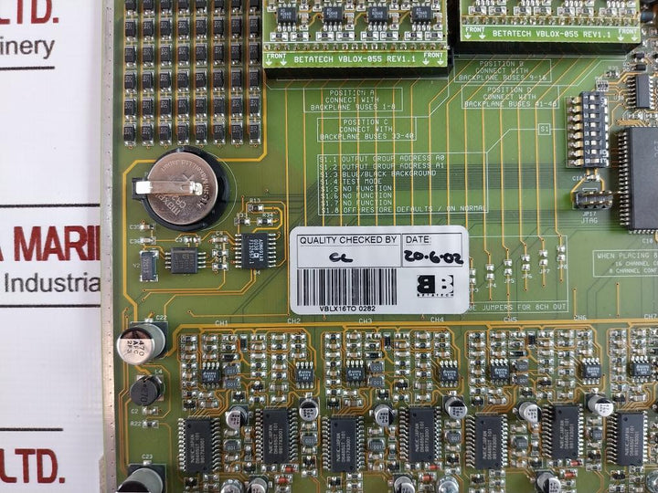 Betatech Vblx054-01 16 Titled Video Output Circuit Module Vblx005-01 Vblox-055