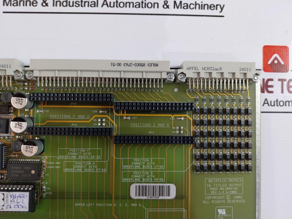 Betatech Vblx054-01 16 Titled Video Output Circuit Module Vblx005-01 Vblox-055