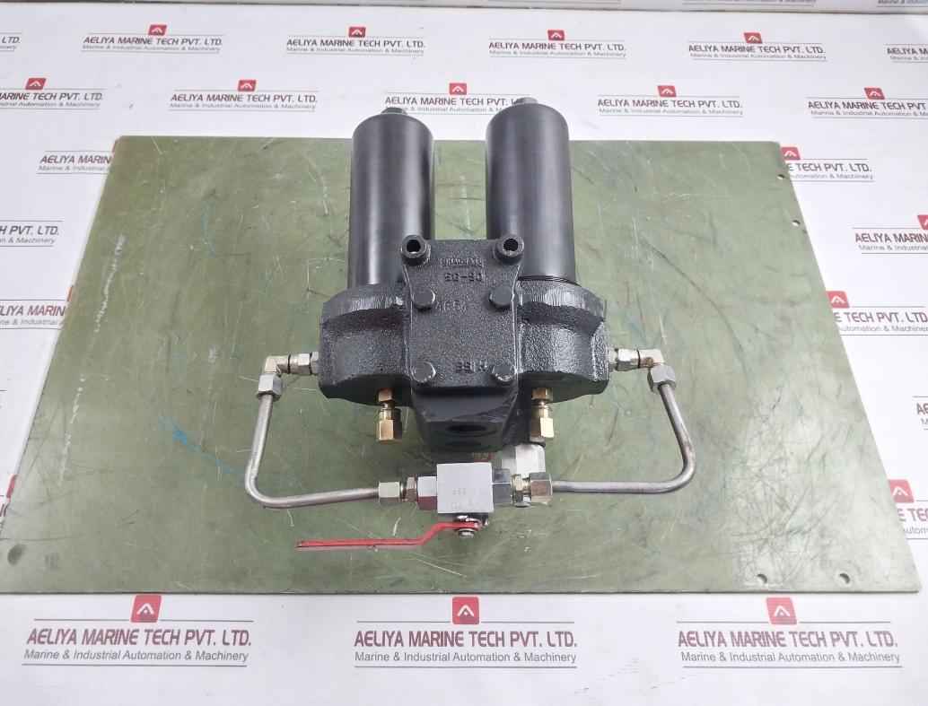 Bhagwati Filters 25D90G100 Dual Hydraulic Filter With Indicator 1/4" Bsp