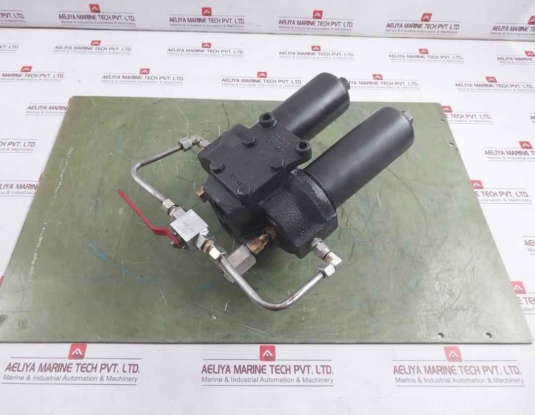 Bhagwati Filters 25D90G100 Dual Hydraulic Filter With Indicator 1/4" Bsp