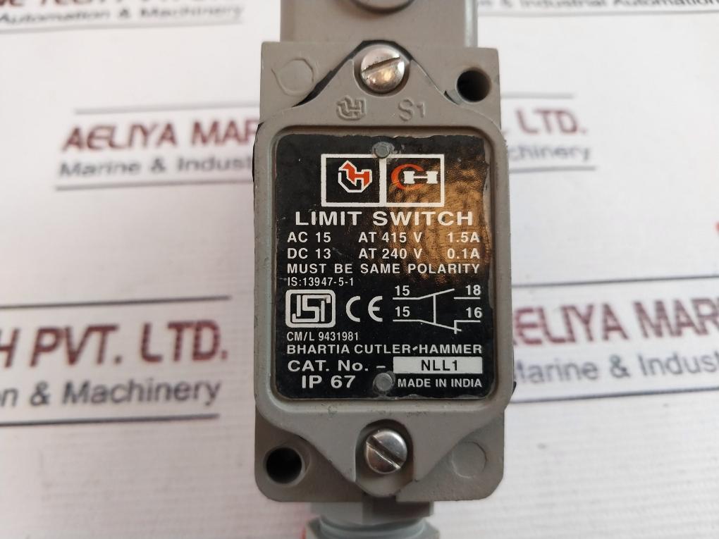 Bhartia Cutler-hammer Nll1 Limit Switch Ip67