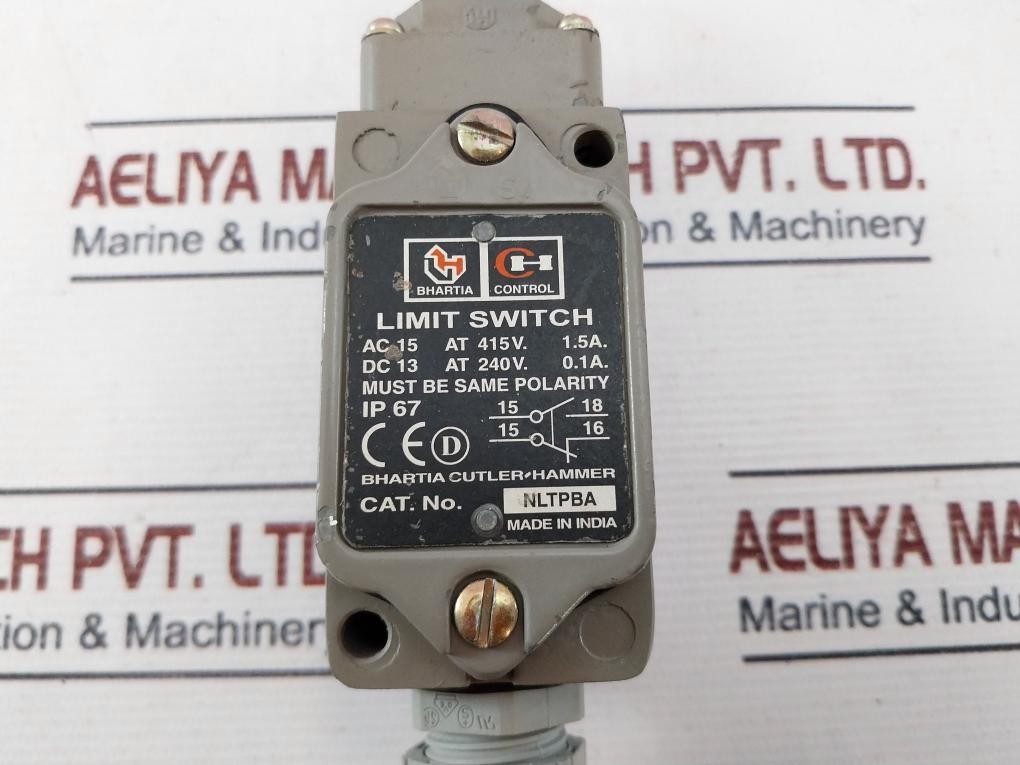 Bhartia Cutler-hammer Nltpba Heavy Duty Limit Switch 415V. 1.5A