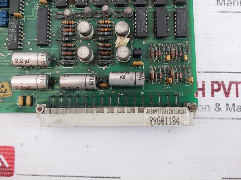 Bhel 69203Gb1A Printed Circuit Board 99G01184 Amp 164354-1