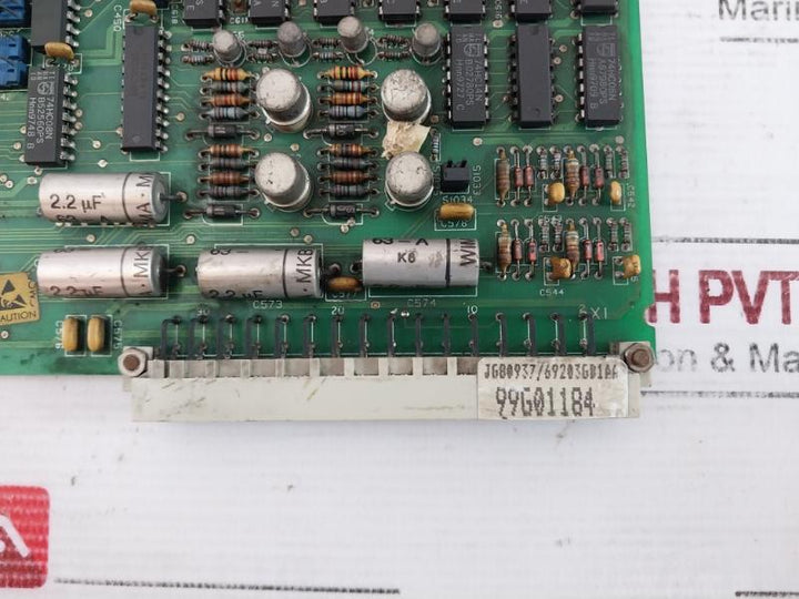 Bhel 69203Gb1A Printed Circuit Board 99G01184 Amp 164354-1