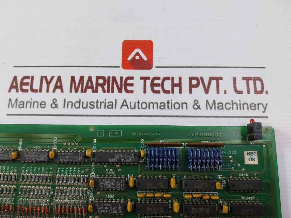 Bhel 69203Nb1Aa1A Printed Circuit Board Card Un0662 Jg80004/69203Nb1Aa
