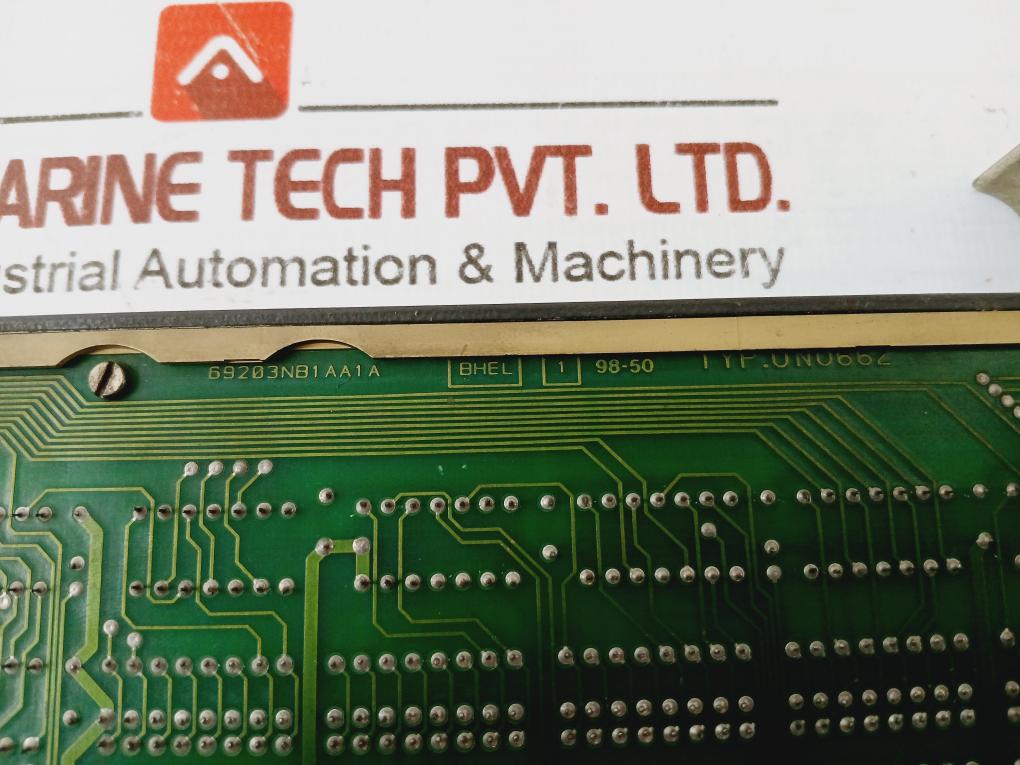 Bhel 69203Nb1Aa1A Printed Circuit Board Un0662 Jg90839/6920Nb1Aa Amp 164354-1