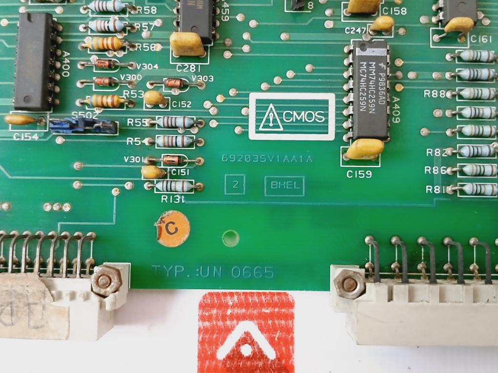 Bhel 69203Sv1A Printed Circuit Board Jg90247/69203Sv1Aa Un0665Av1