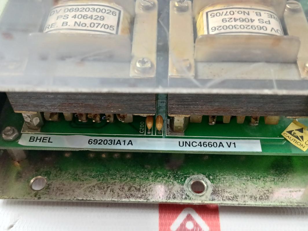 Bhel Unc4660A V1 Printed Circuit Board Module 69203Ia1A