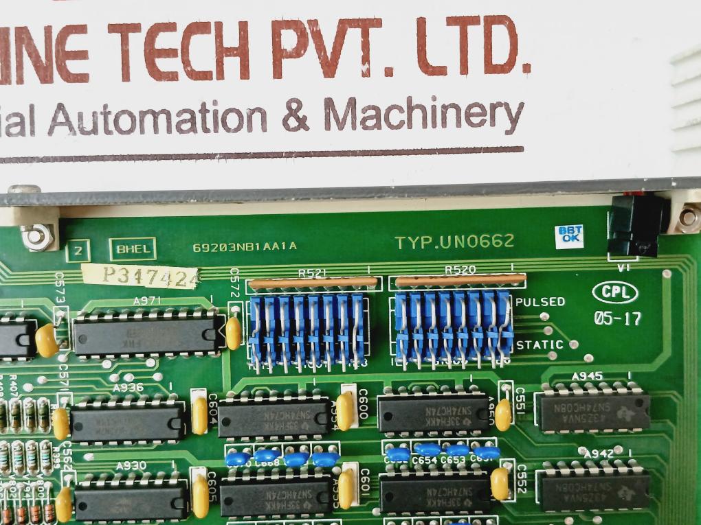 Bhel 69203Py1A Power Supply Module Un0661 A-p