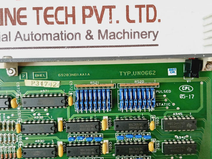 Bhel 69203Py1A Power Supply Module Un0661 A-p