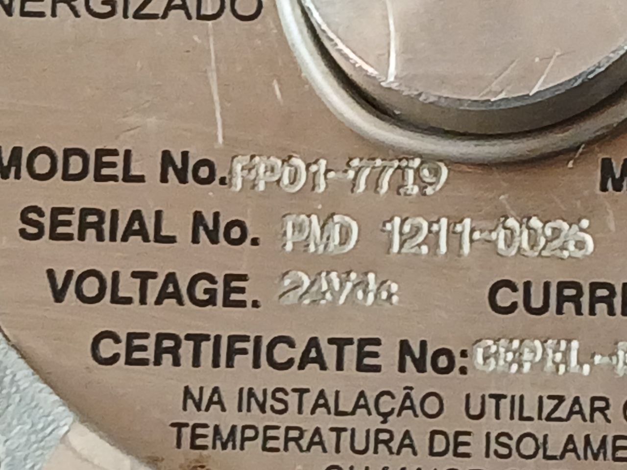 BIFOLD FLUIDPOWER Fp01-77i9 Solenoid Valve Pressure Switch 24VDC