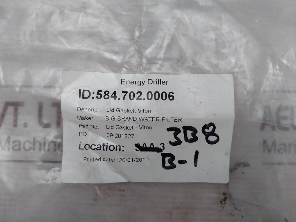 Big Brand Water Filter Egt30096Vi Filter Lid Gasket O Ring