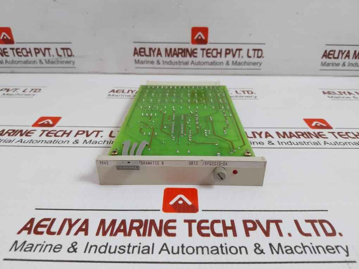 Binary Signal Acquisition Card Iskamatic B Gb13/6Fq2213-0A Siemens