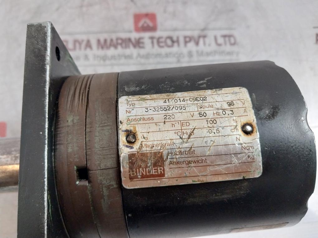 Binder 41 014-09E02 Electromagnetic Solenoid Actuator 3-32552/095 220V 50Hz