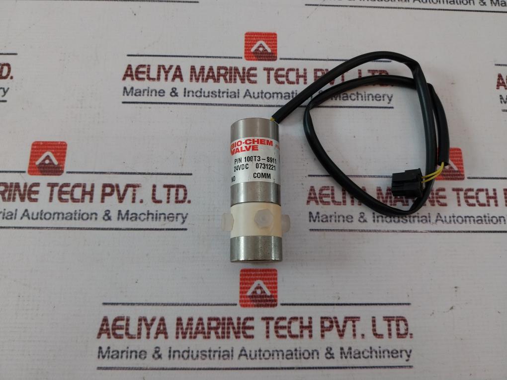 Bio-chem 100T3-s911 Solenoid Isolation Valve 24Vdc 973-263-3001