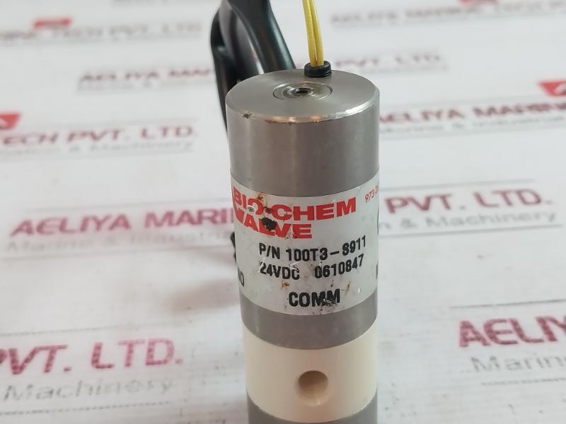 Bio-chem 100T3-s911 Solenoid Isolation Valve 24Vdc 973-263-3001