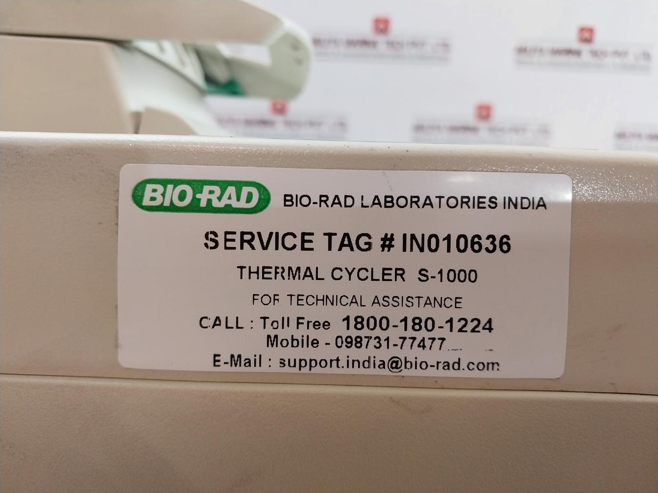 Bio-rad S1000 Thermal Cycler Input 100-240Vac 50-60Hz Rev B