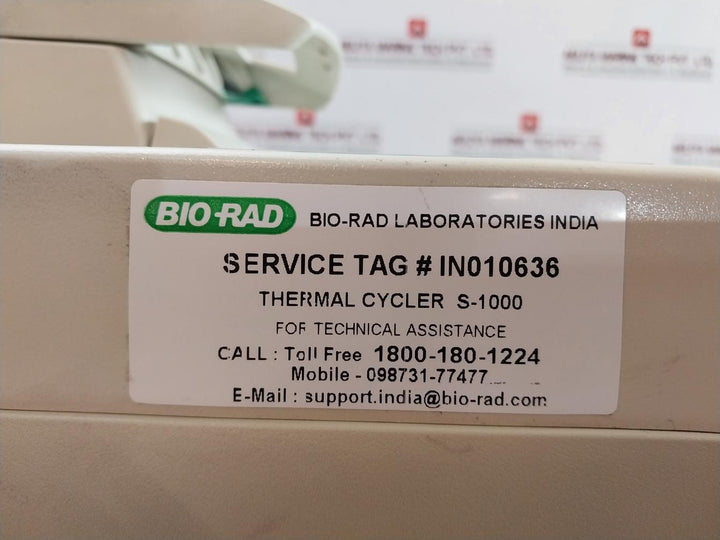 Bio-rad S1000 Thermal Cycler Input 100-240Vac 50-60Hz Rev B
