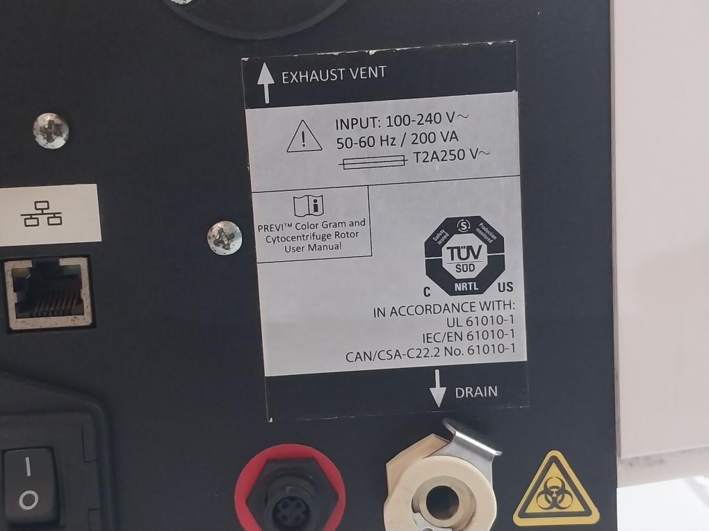 Biomerieux 414292 Previ Color Gram Automatic Slide Stainer 100-240V 50-60 Hz