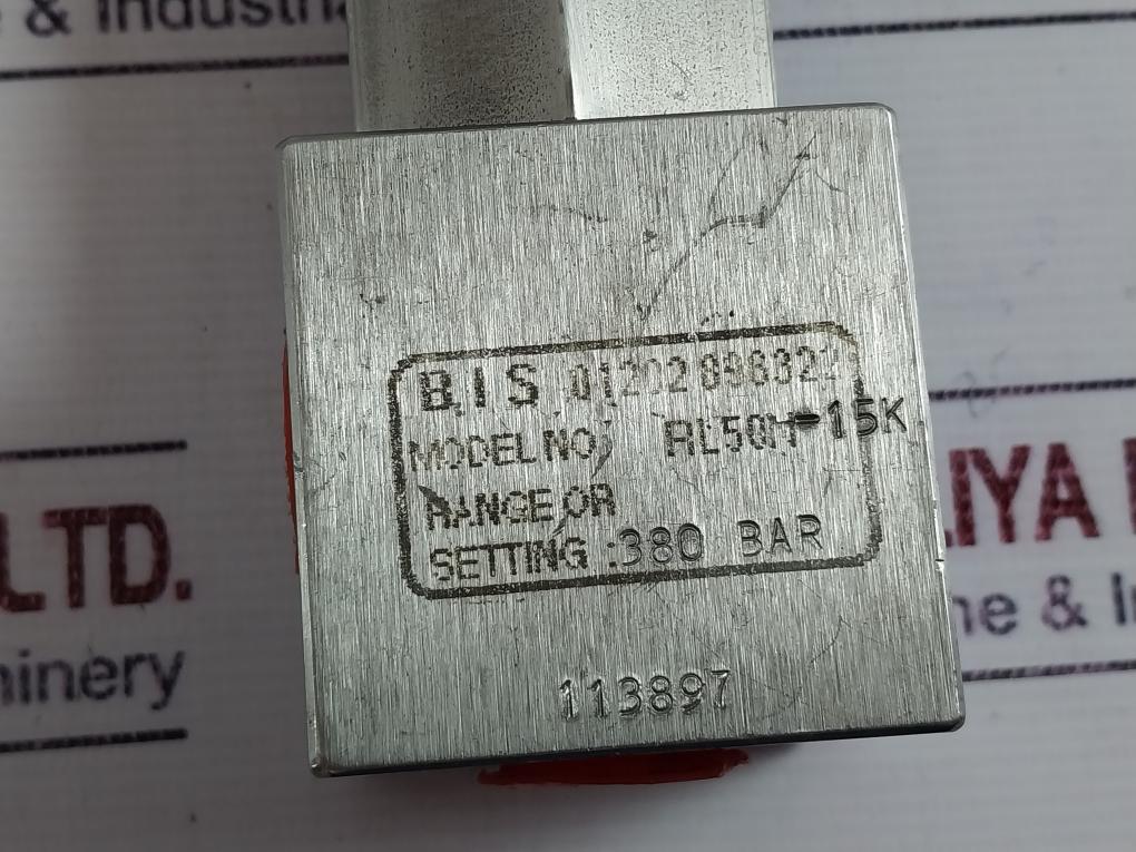 BIS RL50N-15K Relief Valve 380 Bar