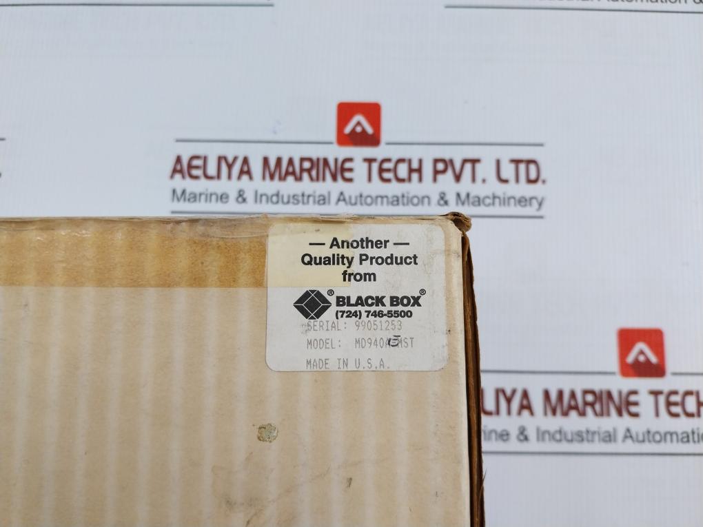 Black Box Asynchronous Fiber Driver Md940A-mst Input 100-240Vac 50-60Hz 0.2A