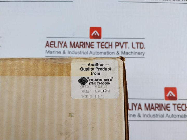 Black Box Asynchronous Fiber Driver Md940A-mst Input 100-240Vac 50-60Hz 0.2A