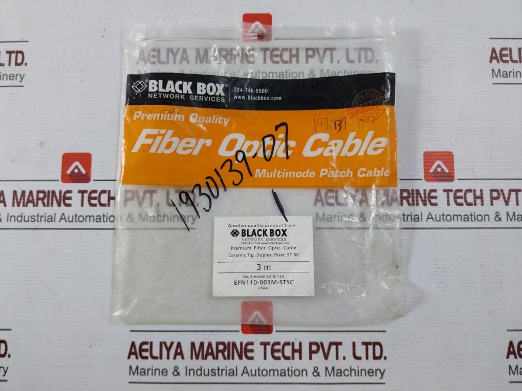 Black Box Efn110-003M-stsc Multimode Fiber Cable Duplex 3 Meter