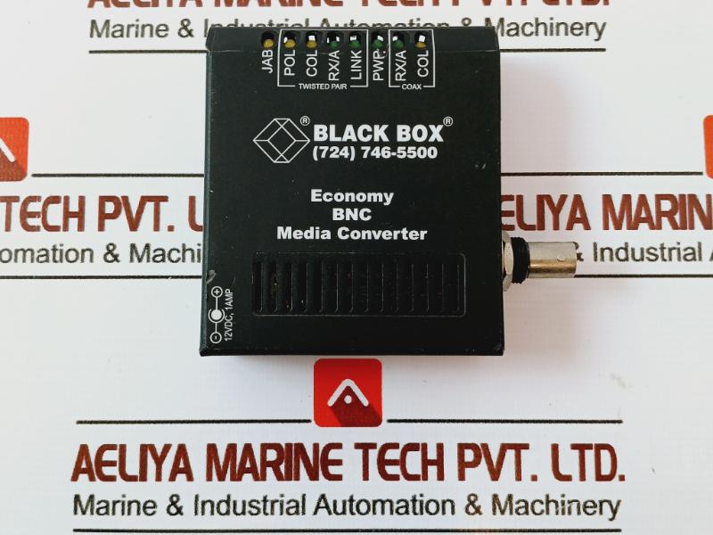 Black Box Le1502a-r3 Economy Bnc Media Converter 12vdc 1amp