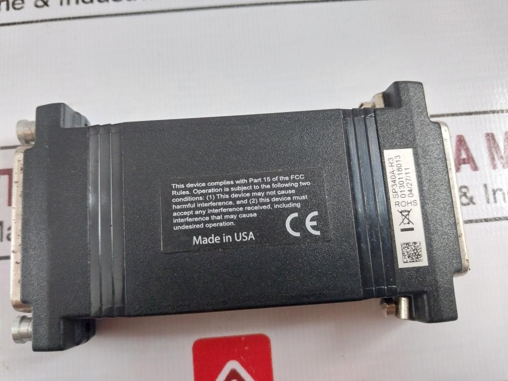 Black Box Sp340A-r3 Interface Powered Optical Isolator Male/Female Serial Port