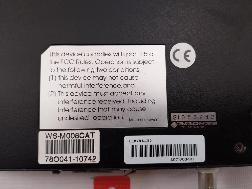 Black Box Ws-m008Cat Power Over Ethernet (Poe) Switch A971003401