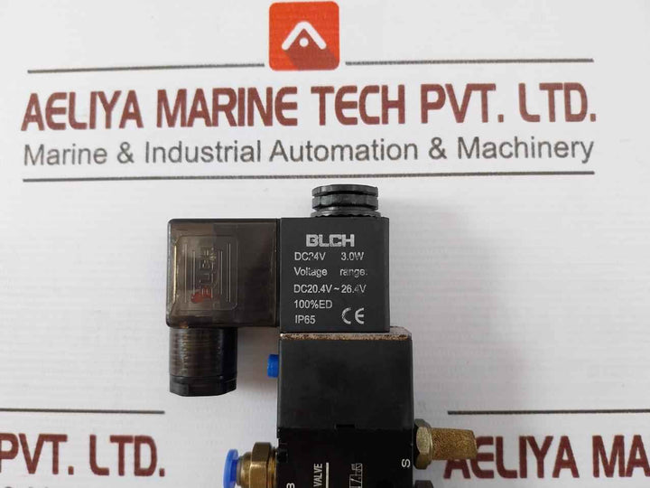 Blch 4V210-08 Solenoid Valve 0.15-0.8Mpa A-07 Ip65 Dc24V 3.0W