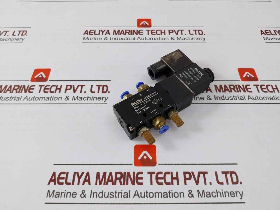 Blch 4V210-08 Solenoid Valve 0.15-0.8Mpa A-07 Ip65 Dc24V 3.0W