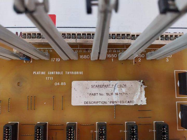 Blm 9611711 Control Board Thyridrive