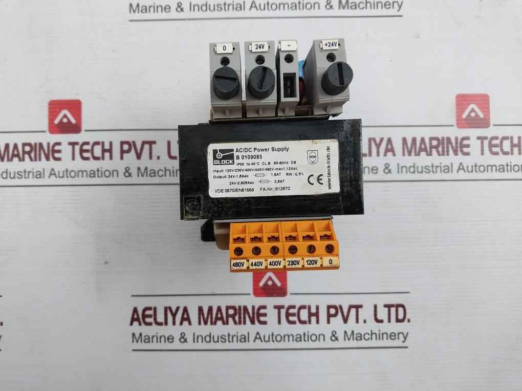 Block-trafo B0109085 Ac/Dc Power Supply 50-60Hz