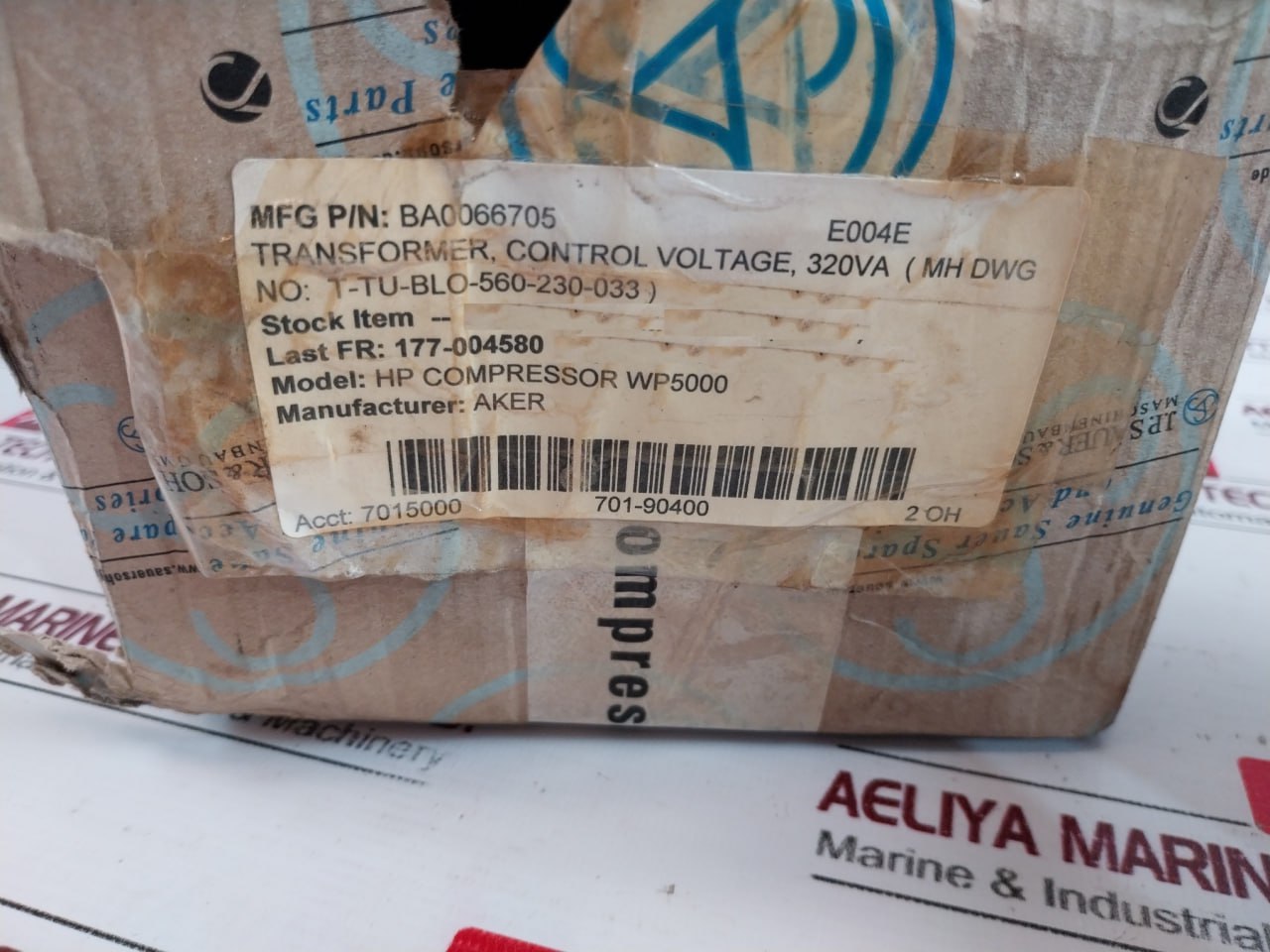 Block B 0310071 Control Voltage Transformer 320/1120va Ip00