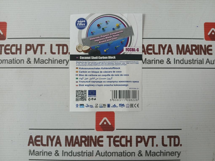 Block Carbon Cartridge With Antimicrobial Agent Xp-fccbl-g-1 Aquafilter